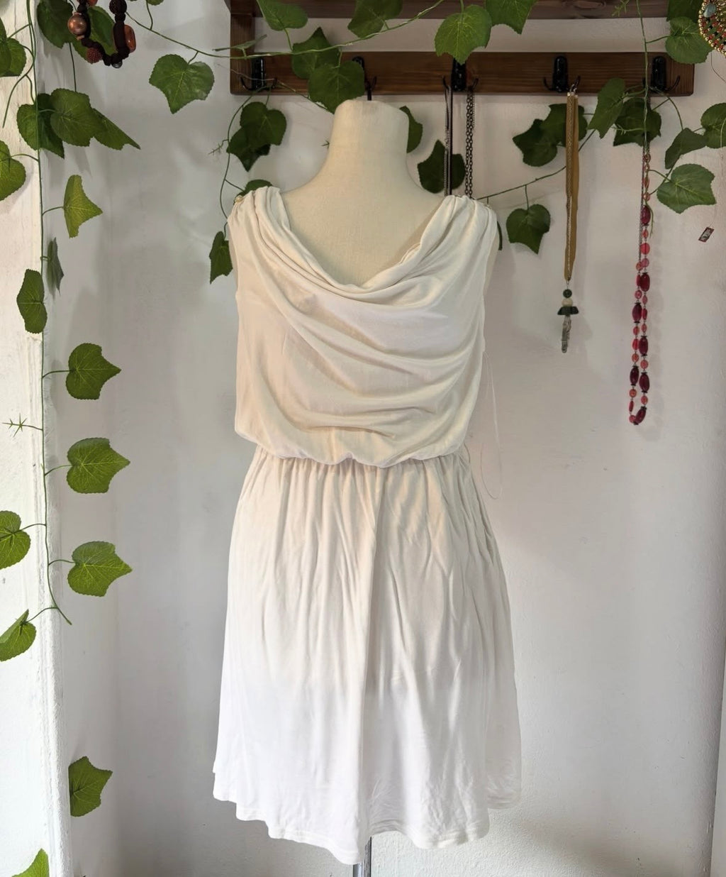 White cotton summer dress