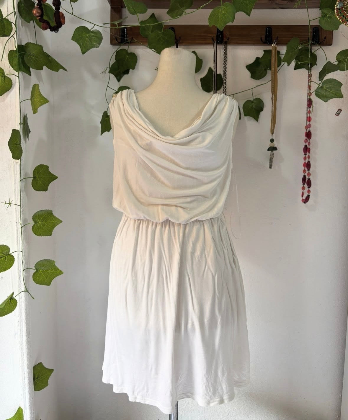 White cotton summer dress