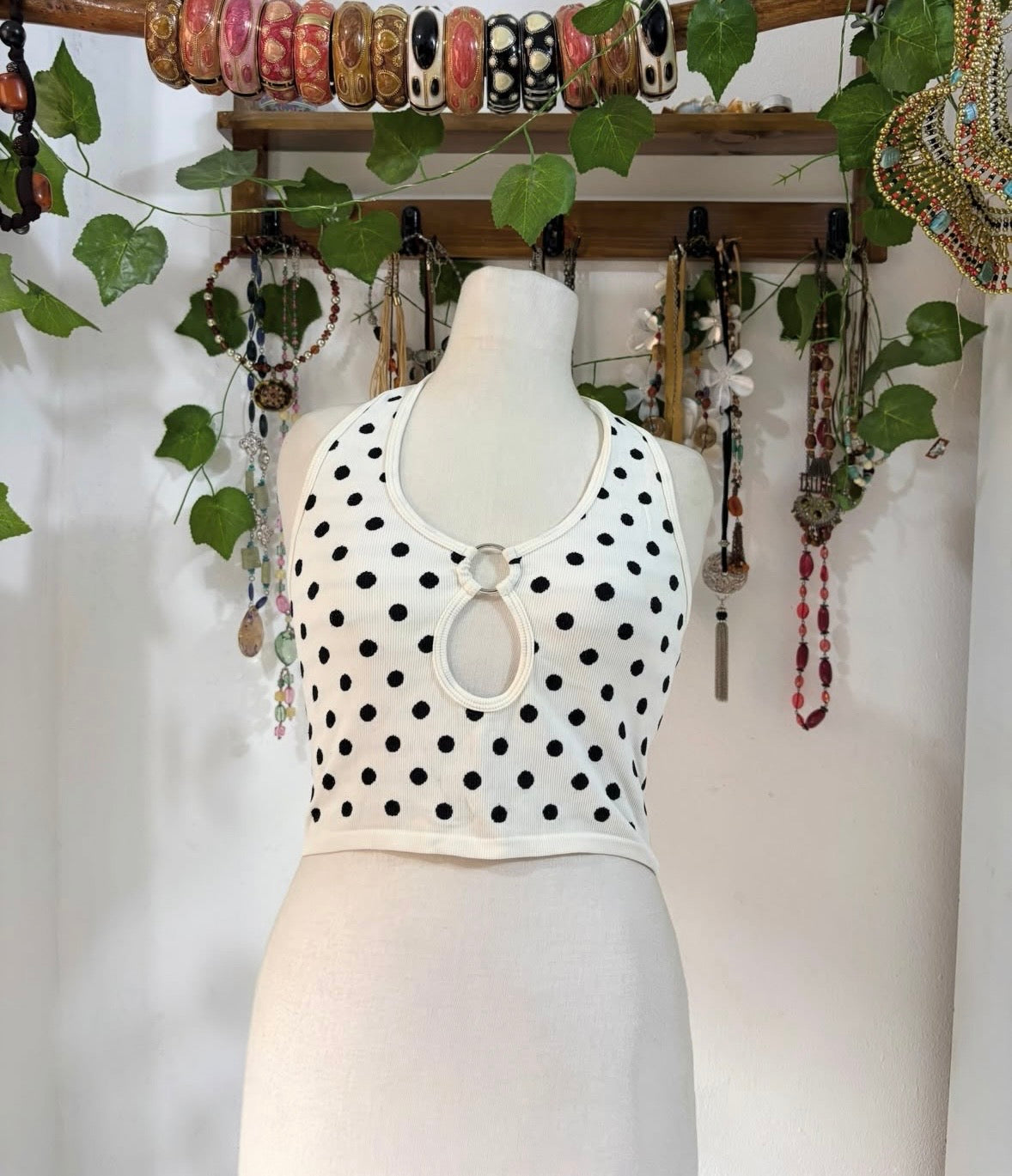 Polka dot Summer tank top