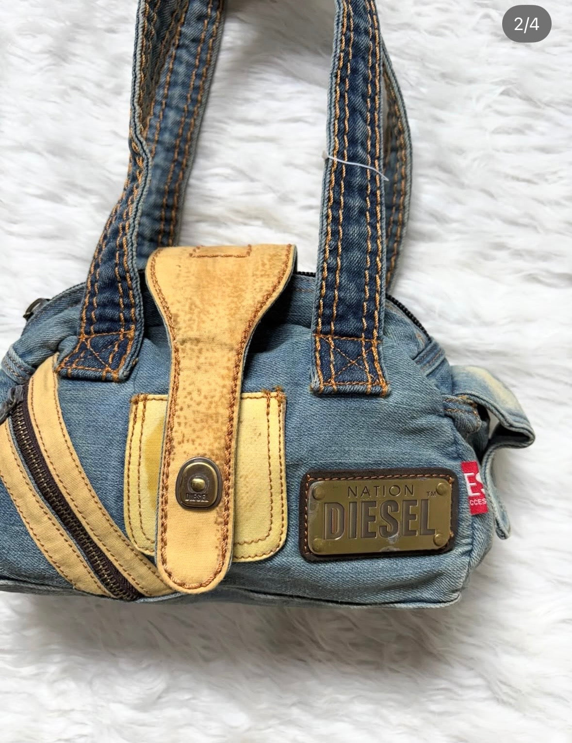 Diesel denim shoulder bag