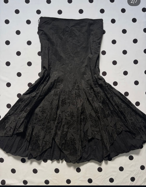 Black whimsical glittery skirt