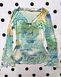 Mantani Italy cotton dyed soft whimsy blouse