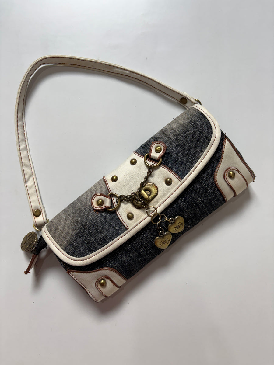 Y2k washed denim MISS 60XMNG mini bag