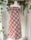 Vivienne west inspired plaided red dress