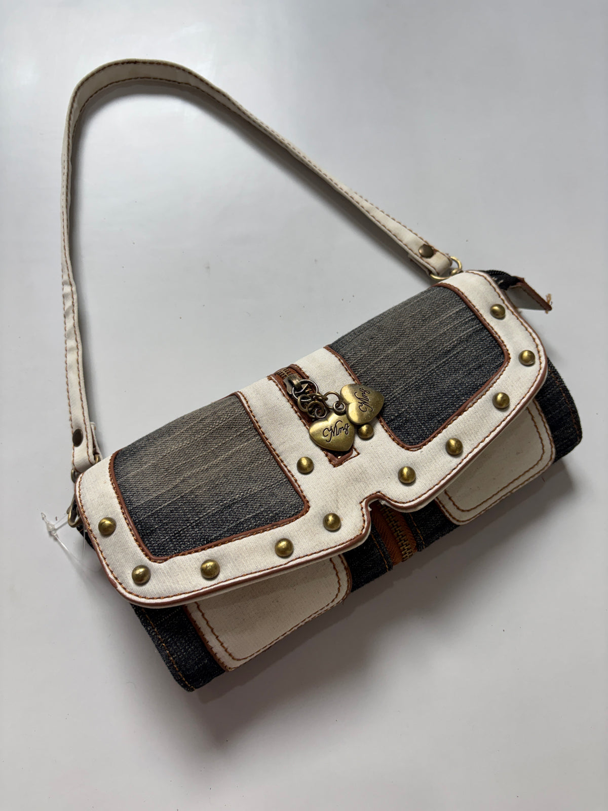 Y2k washed denim MISS 60XMNG mini bag