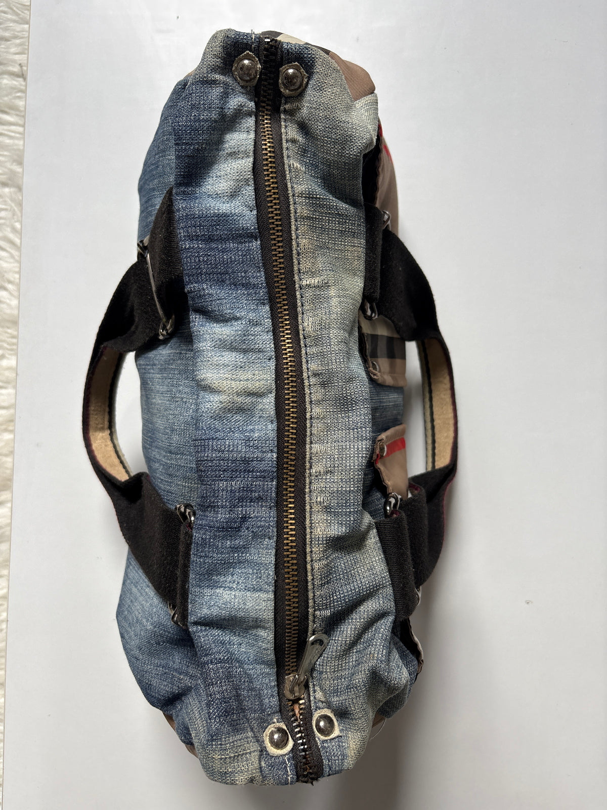 Denim shoulder bag