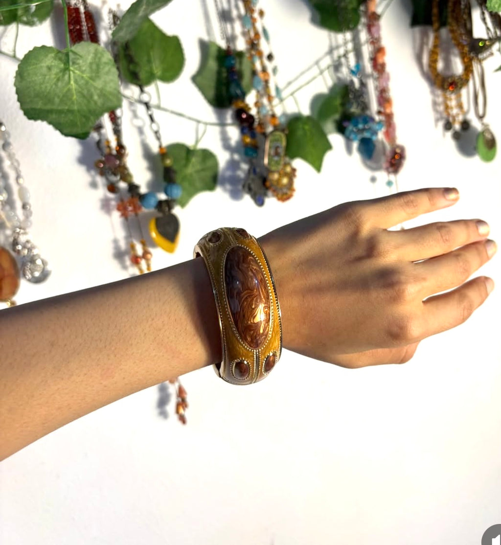 Vintage heavy stainless bangles