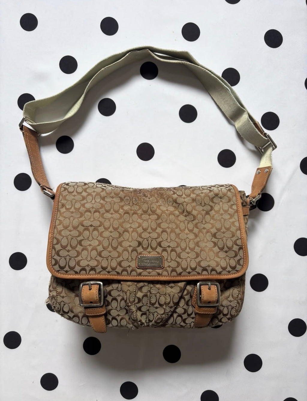 Authentic coach shoulder bag