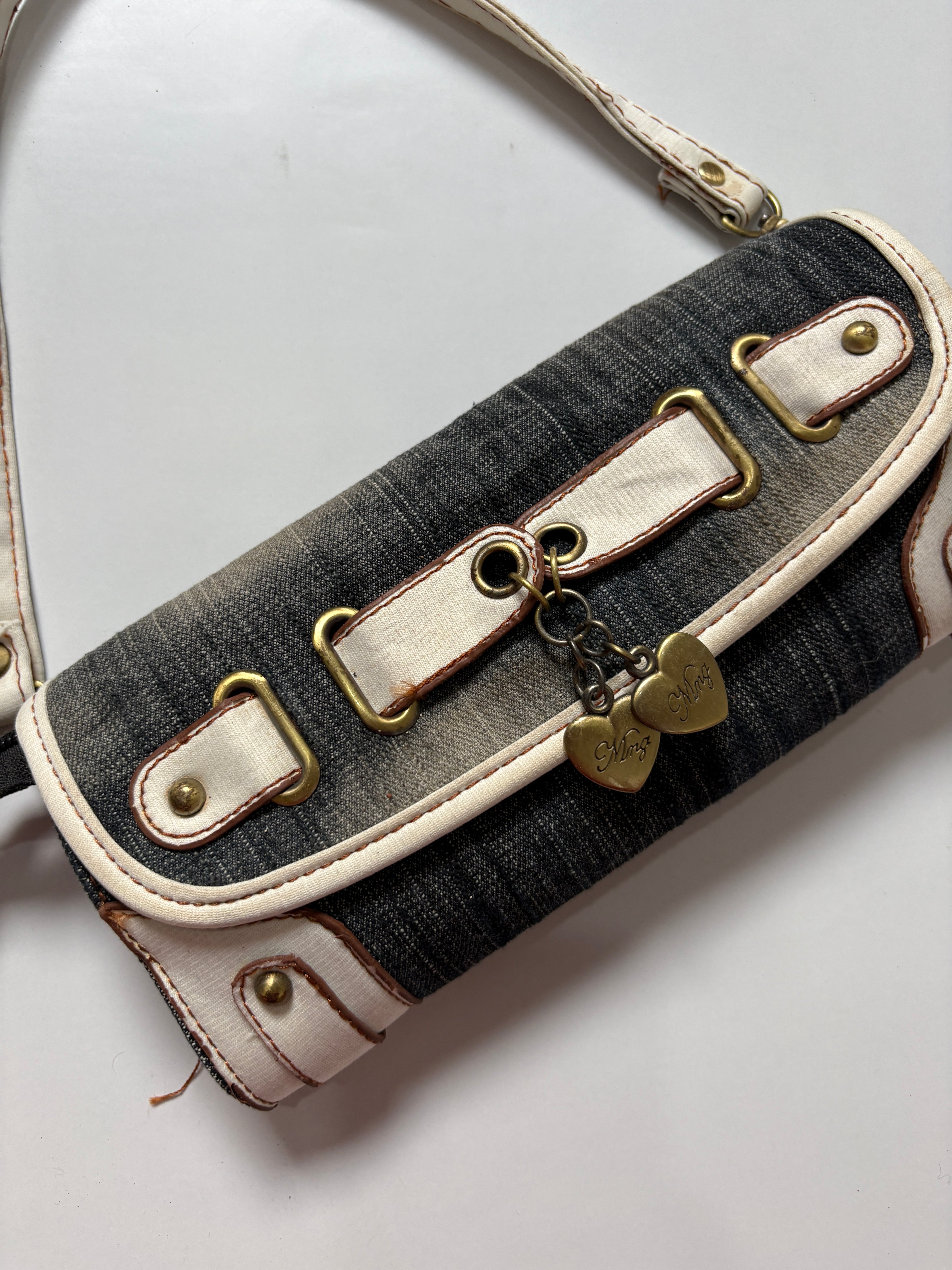 Y2k washed denim MISS 60XMNG mini bag