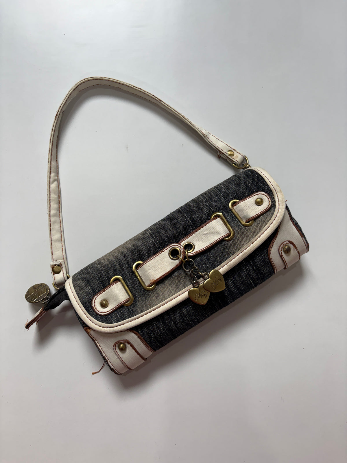 Y2k washed denim MISS 60XMNG mini bag