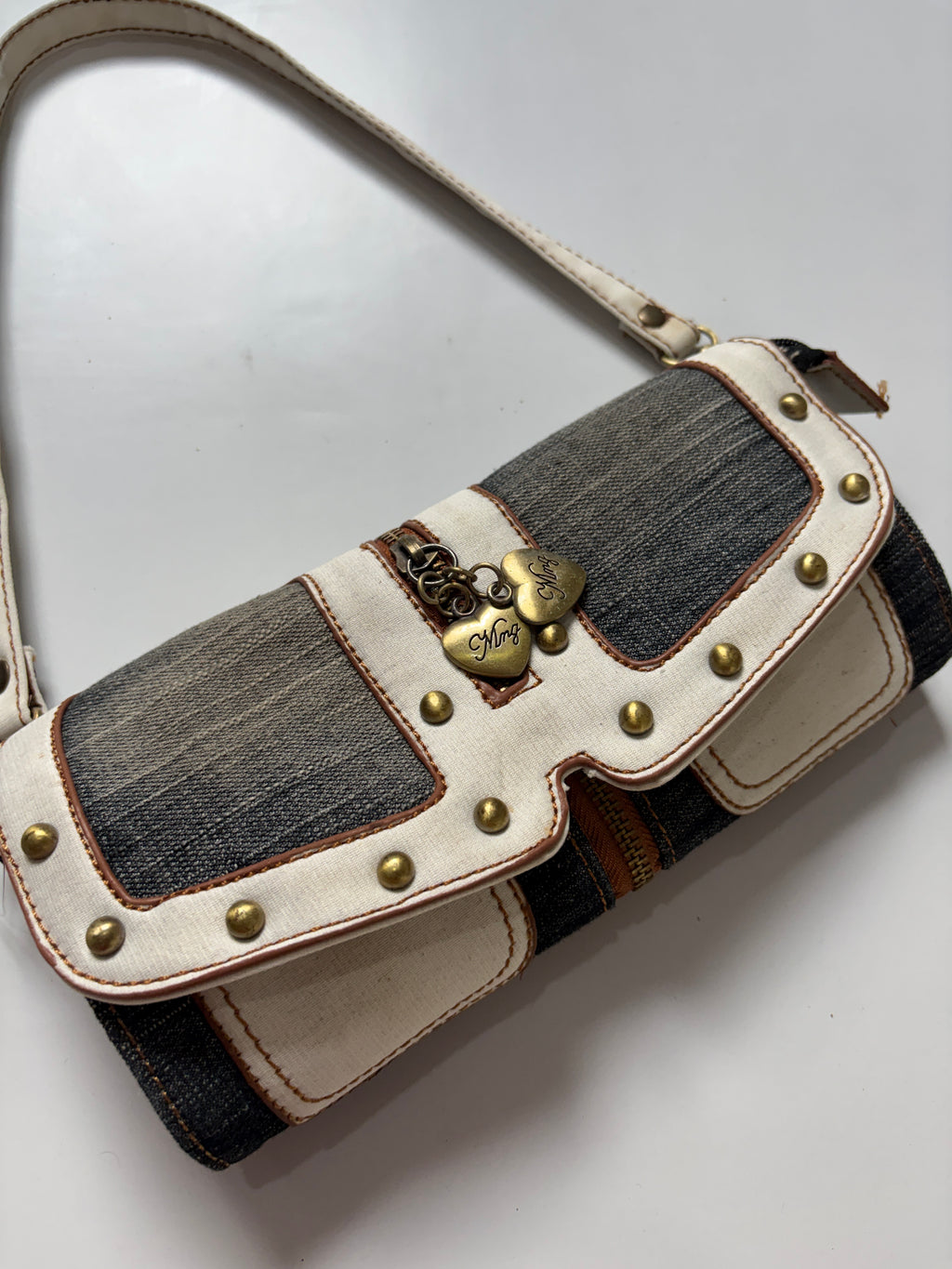 Y2k washed denim MISS 60XMNG mini bag
