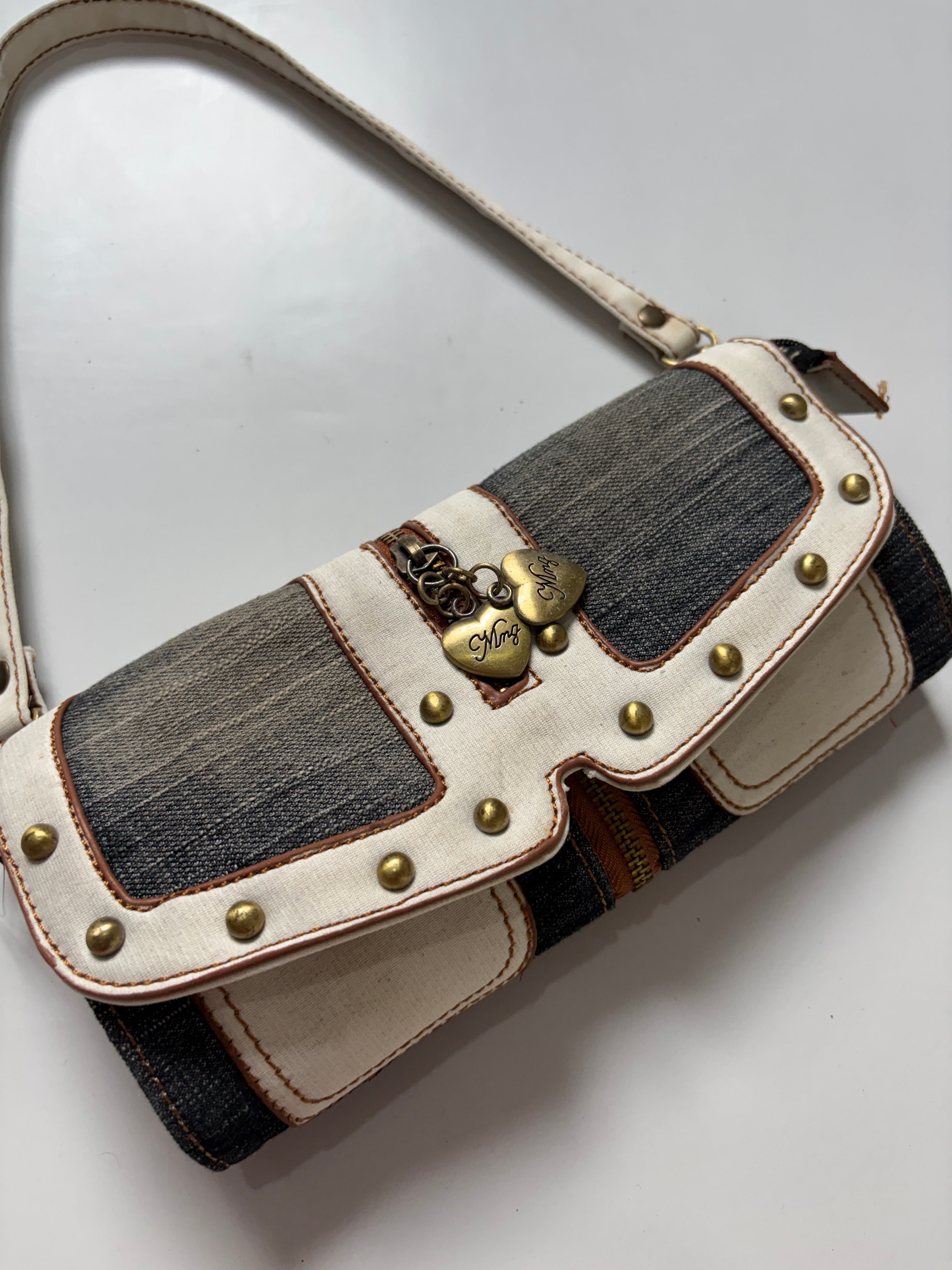 Y2k washed denim MISS 60XMNG mini bag
