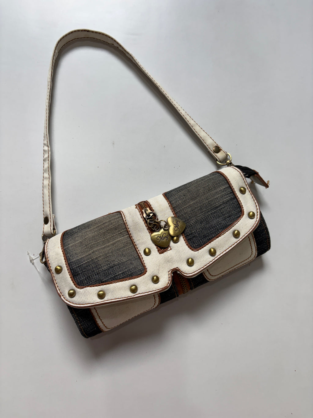 Y2k washed denim MISS 60XMNG mini bag