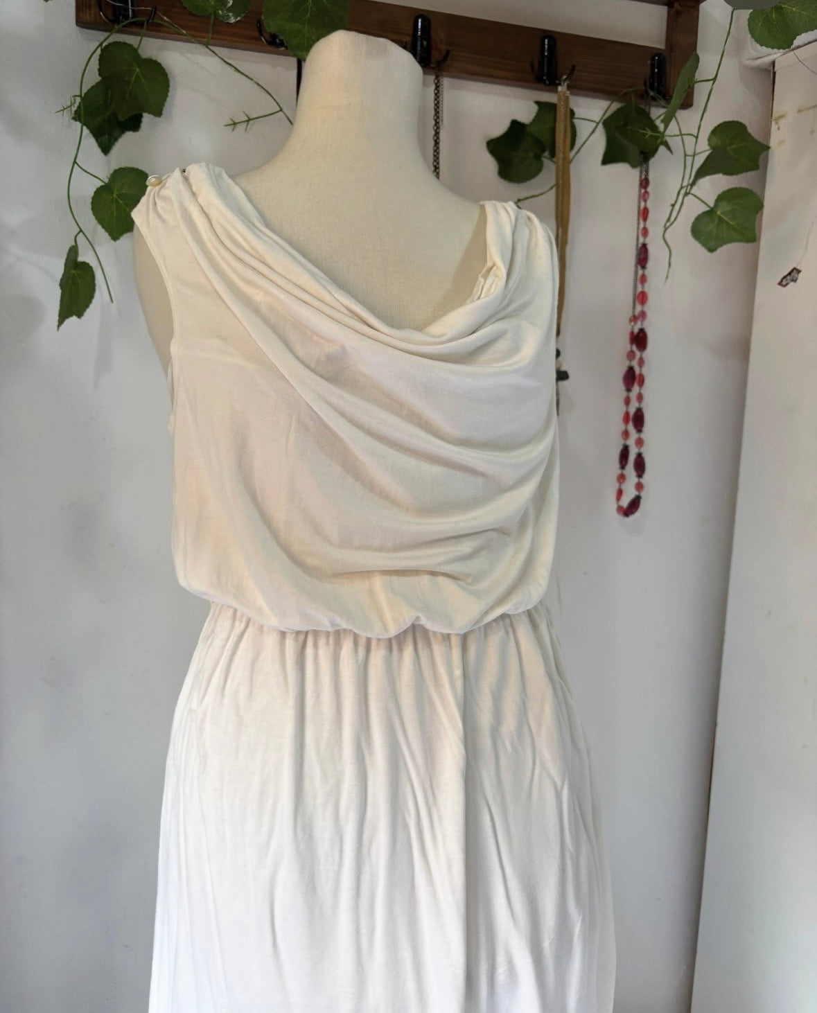 White cotton summer dress