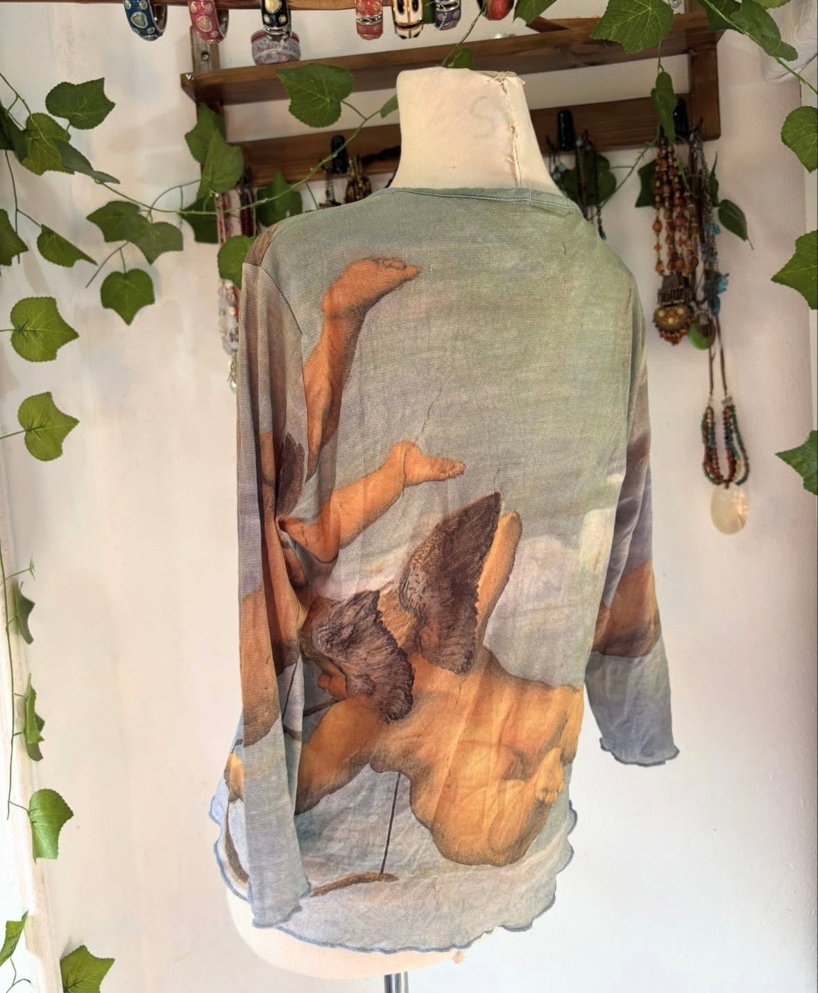 Angelic y2k blue blouse