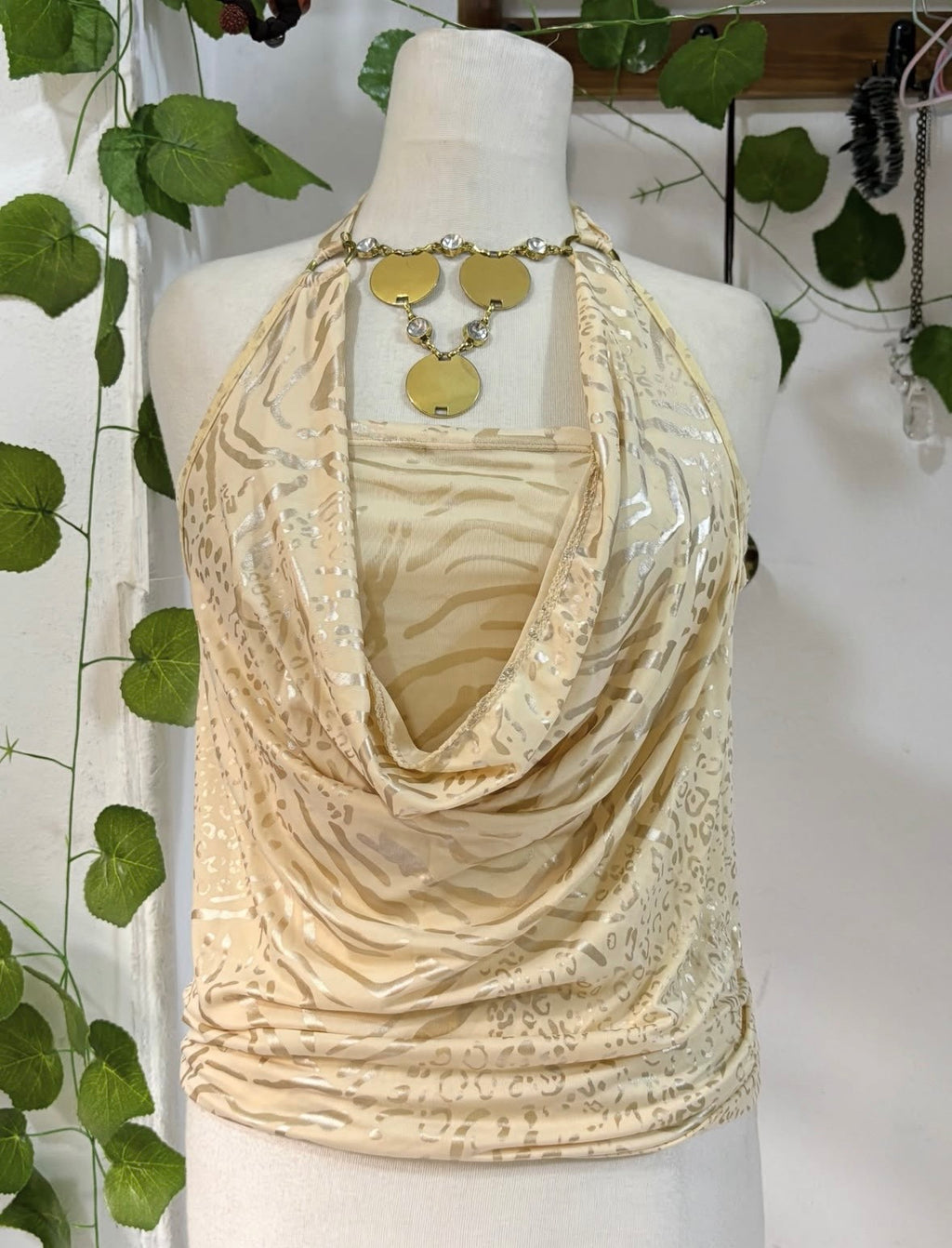 Two y2k golden summer pieces