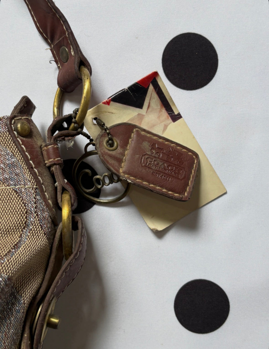 Coach glittery huge shoulder bag