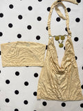 Two y2k golden summer pieces
