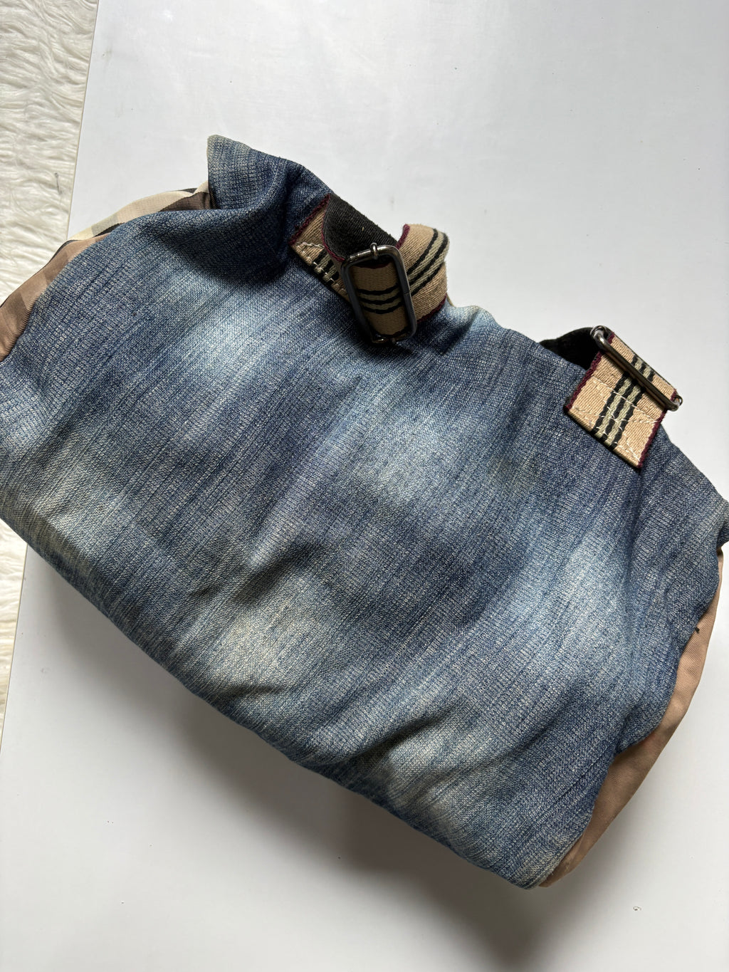 Denim shoulder bag