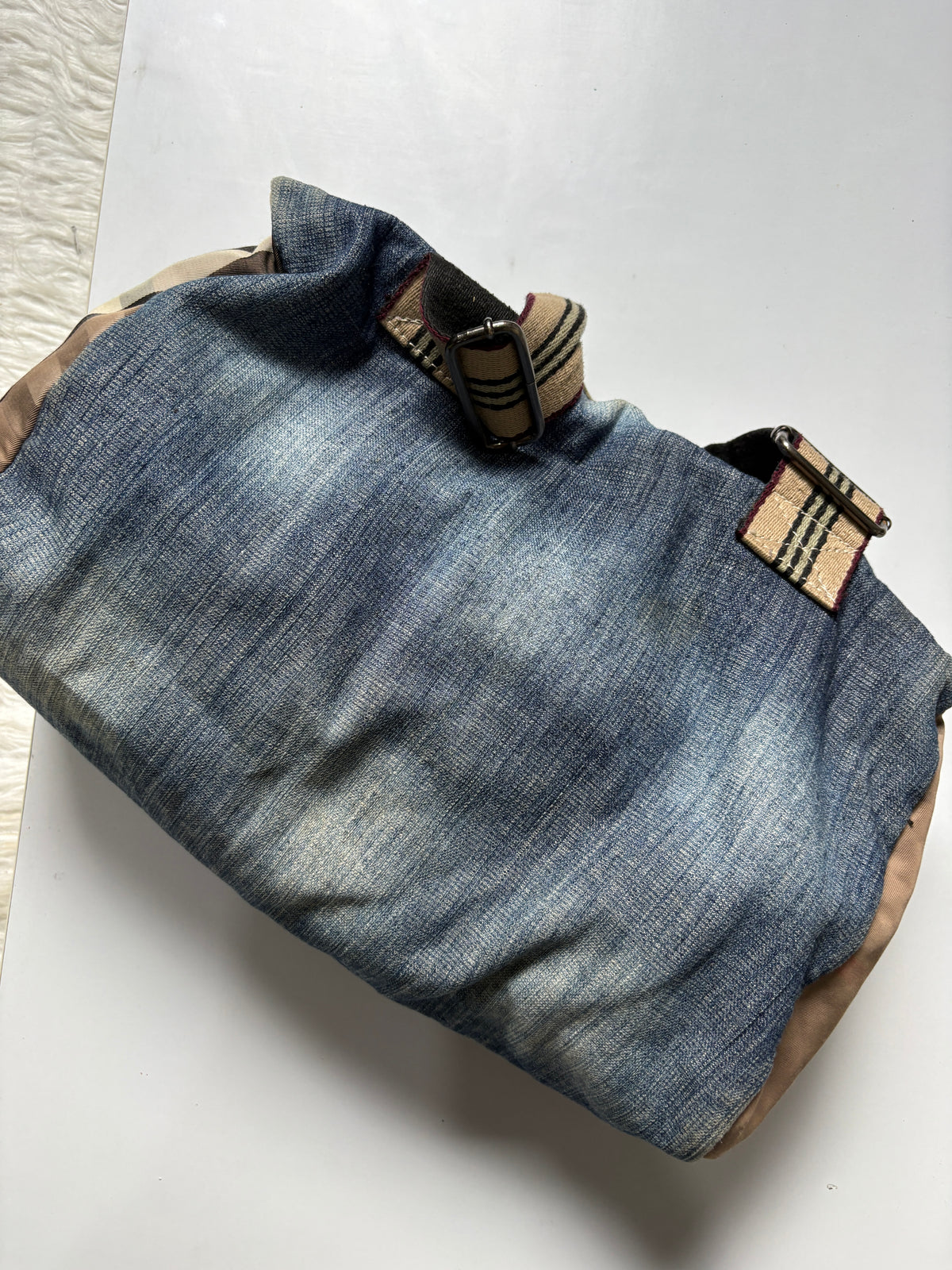 Denim shoulder bag