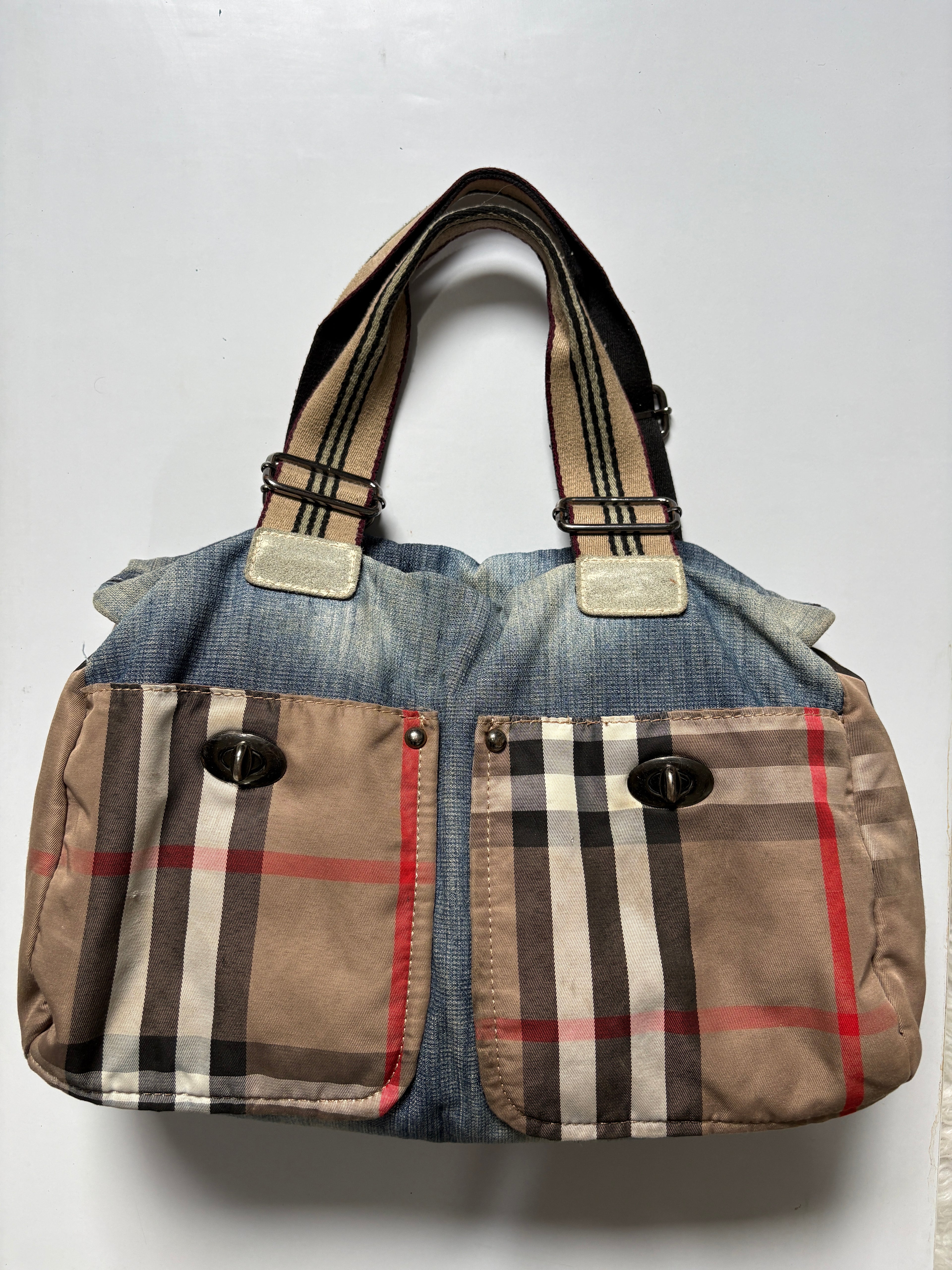 Denim shoulder bag