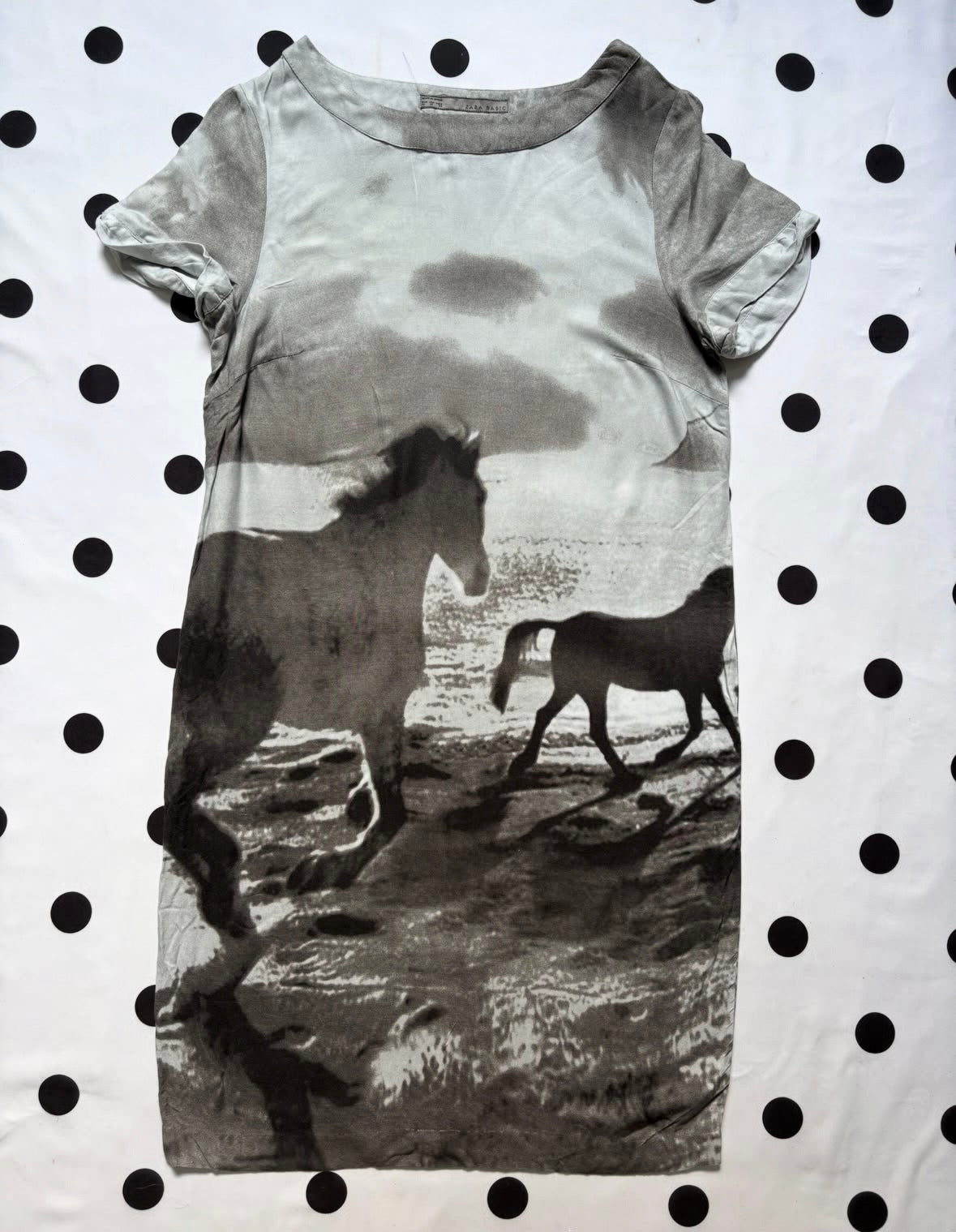 Zara Basics short-sleeve dress