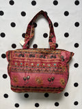 Pink boho huge shoulder bag