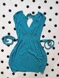 Teal summery cotton dress