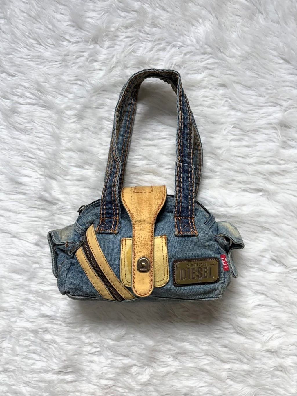 Diesel denim shoulder bag