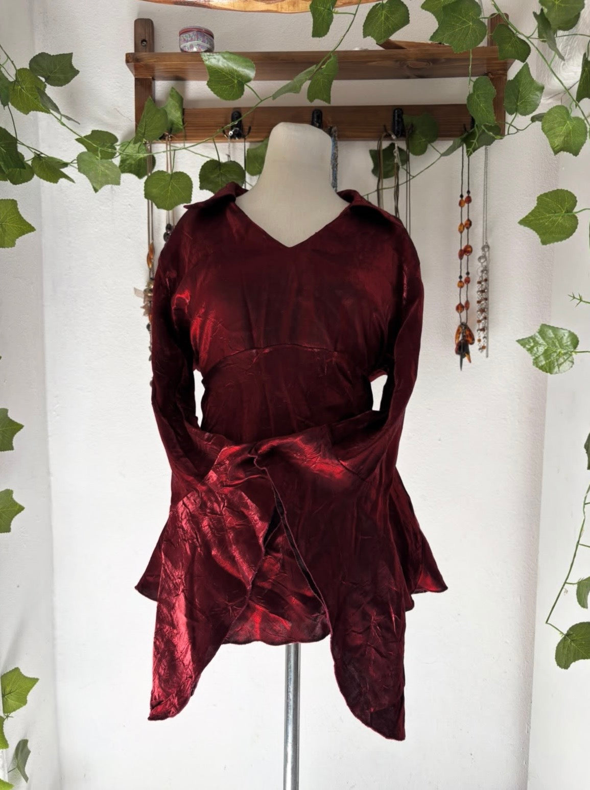 Vampire bloody flared blouse