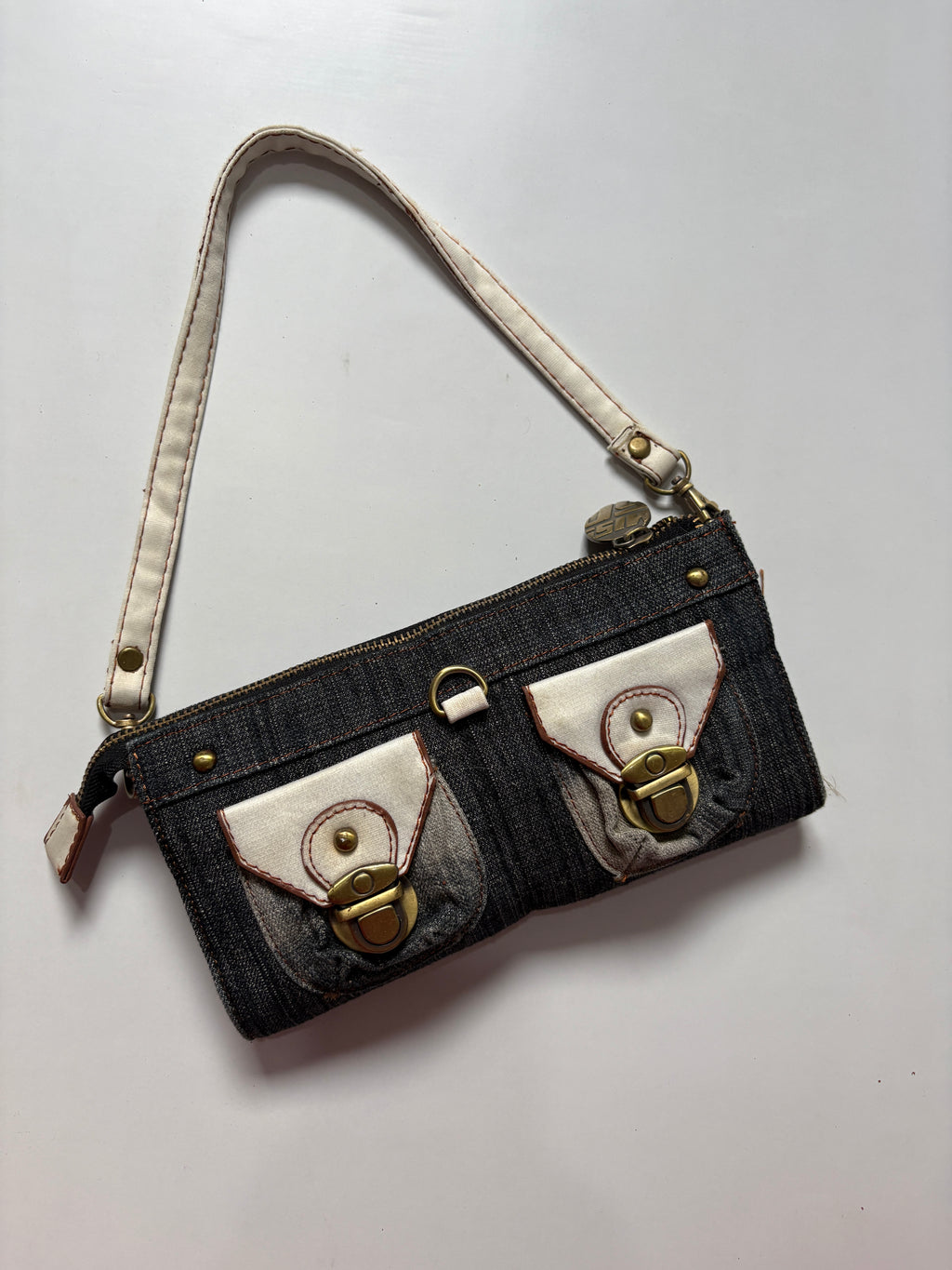 Y2k washed denim MISS 60XMNG mini bag
