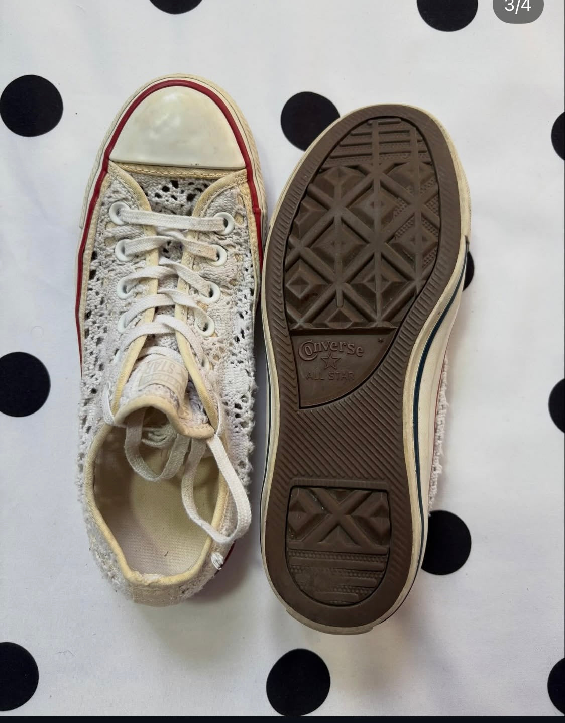 Laced authentic converse