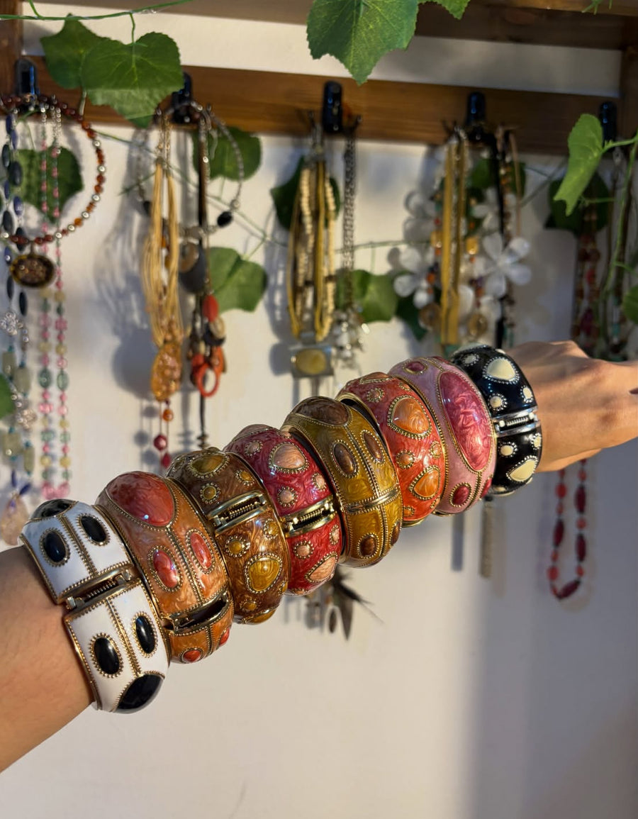 Vintage heavy stainless bangles