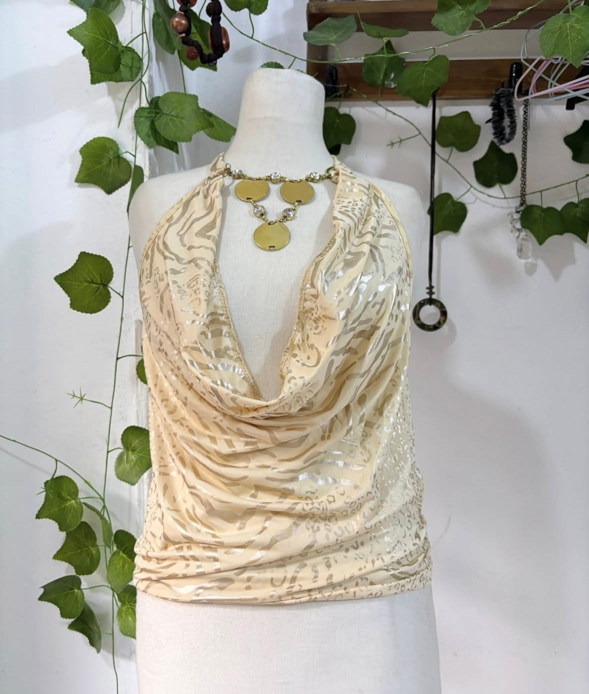 Two y2k golden summer pieces
