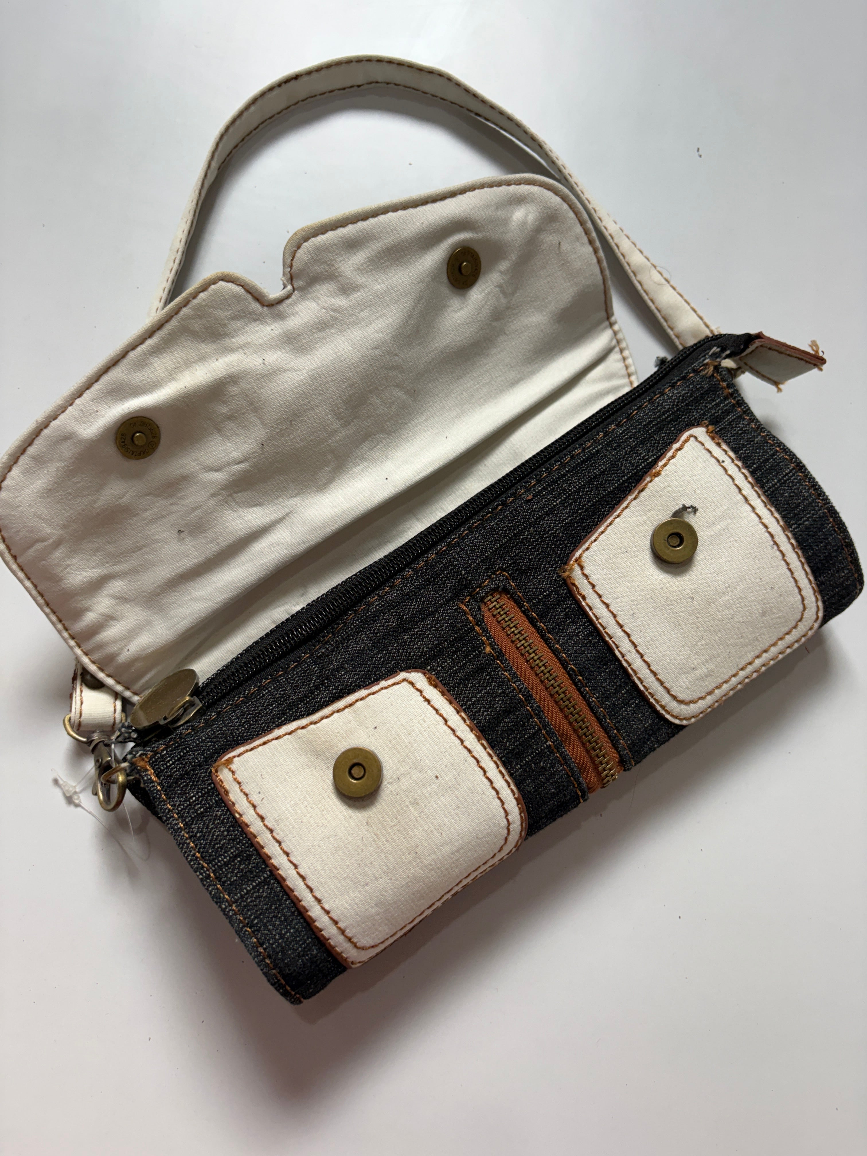 Y2k washed denim MISS 60XMNG mini bag