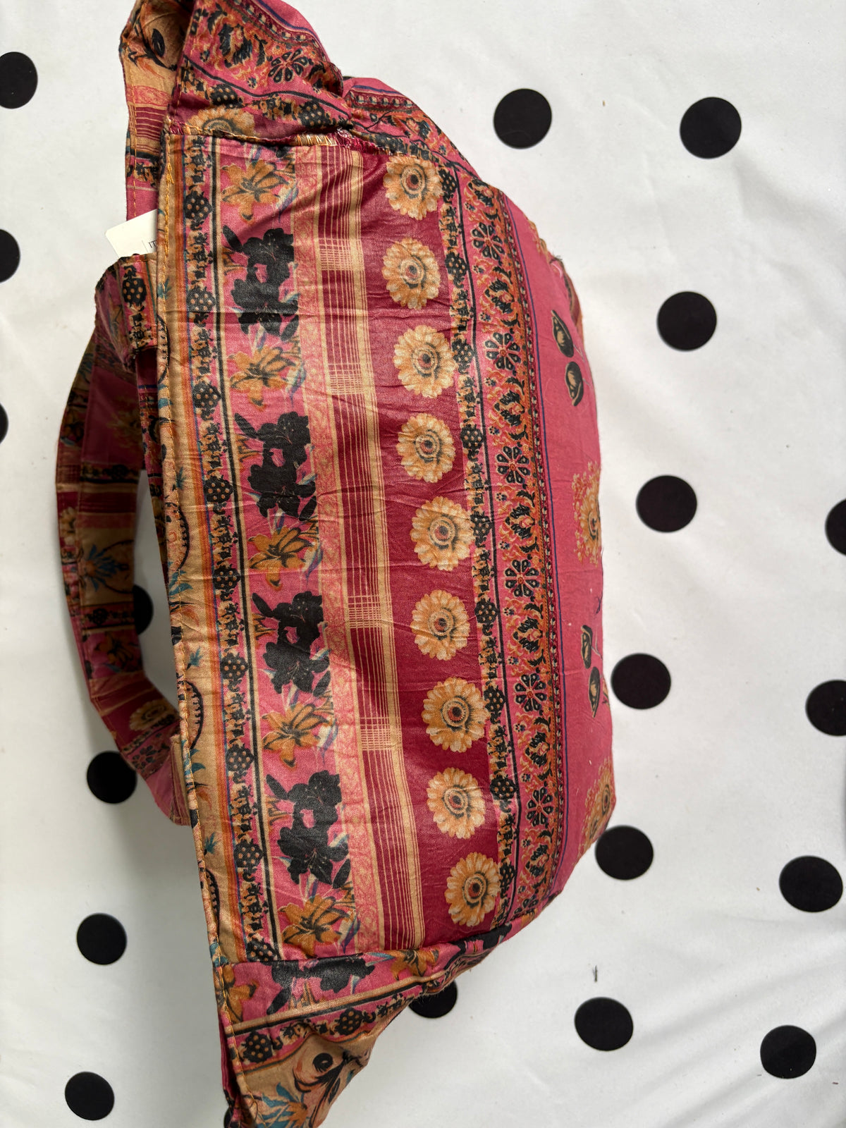 Pink boho huge shoulder bag