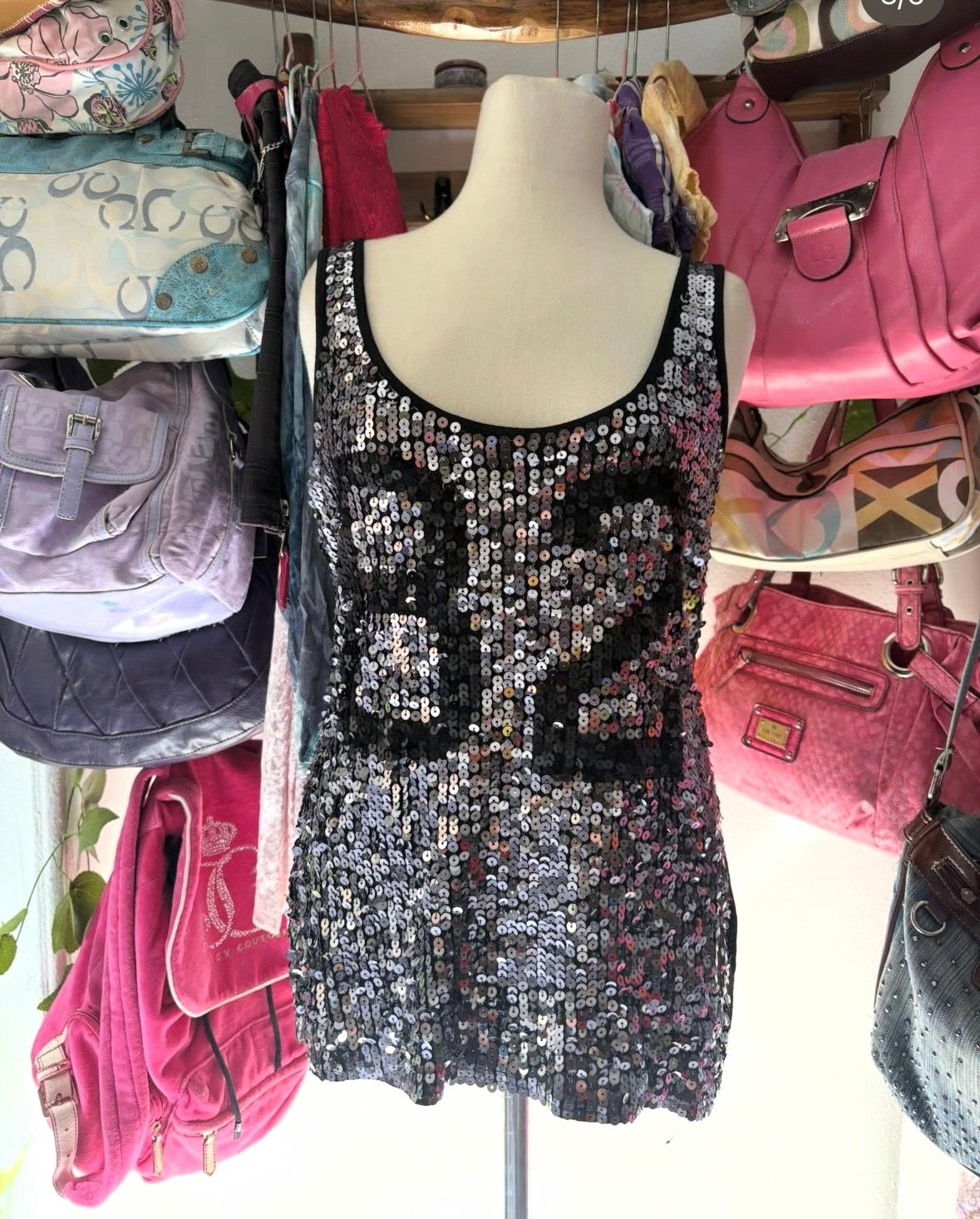 Glittery summer top