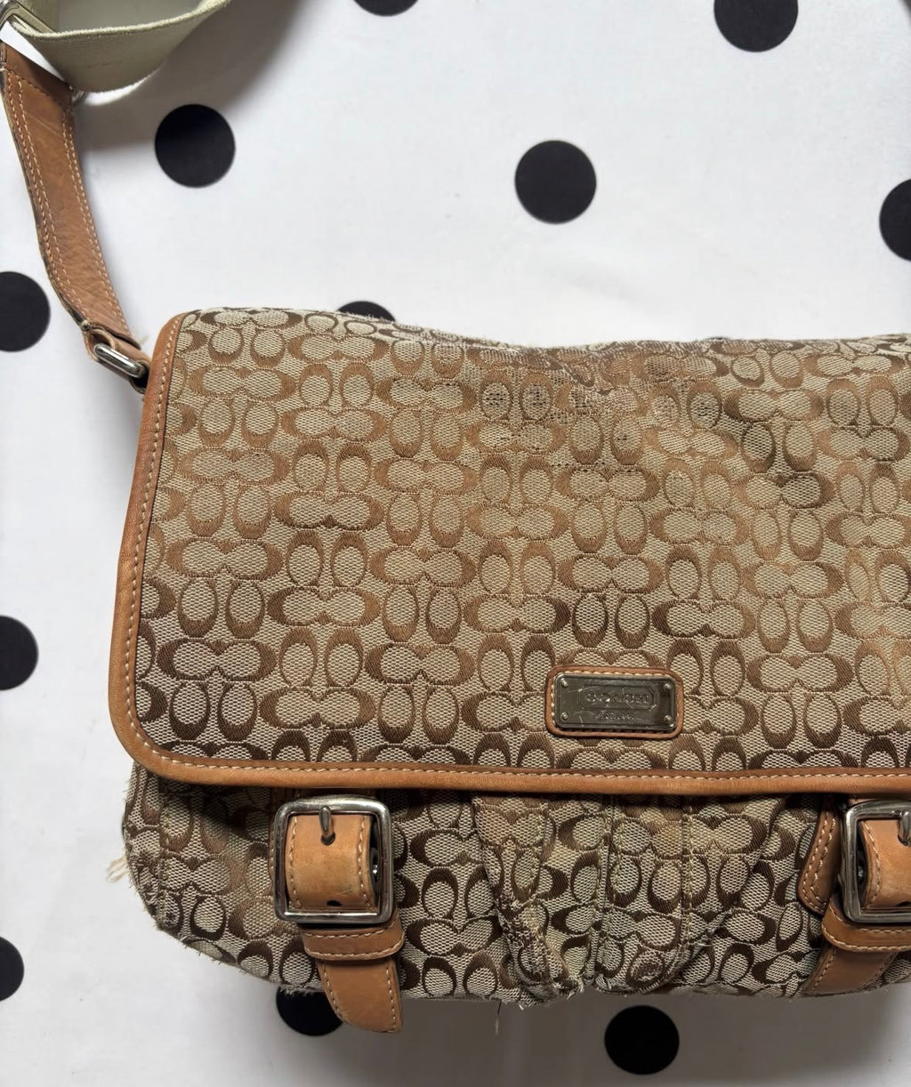 Authentic coach shoulder bag