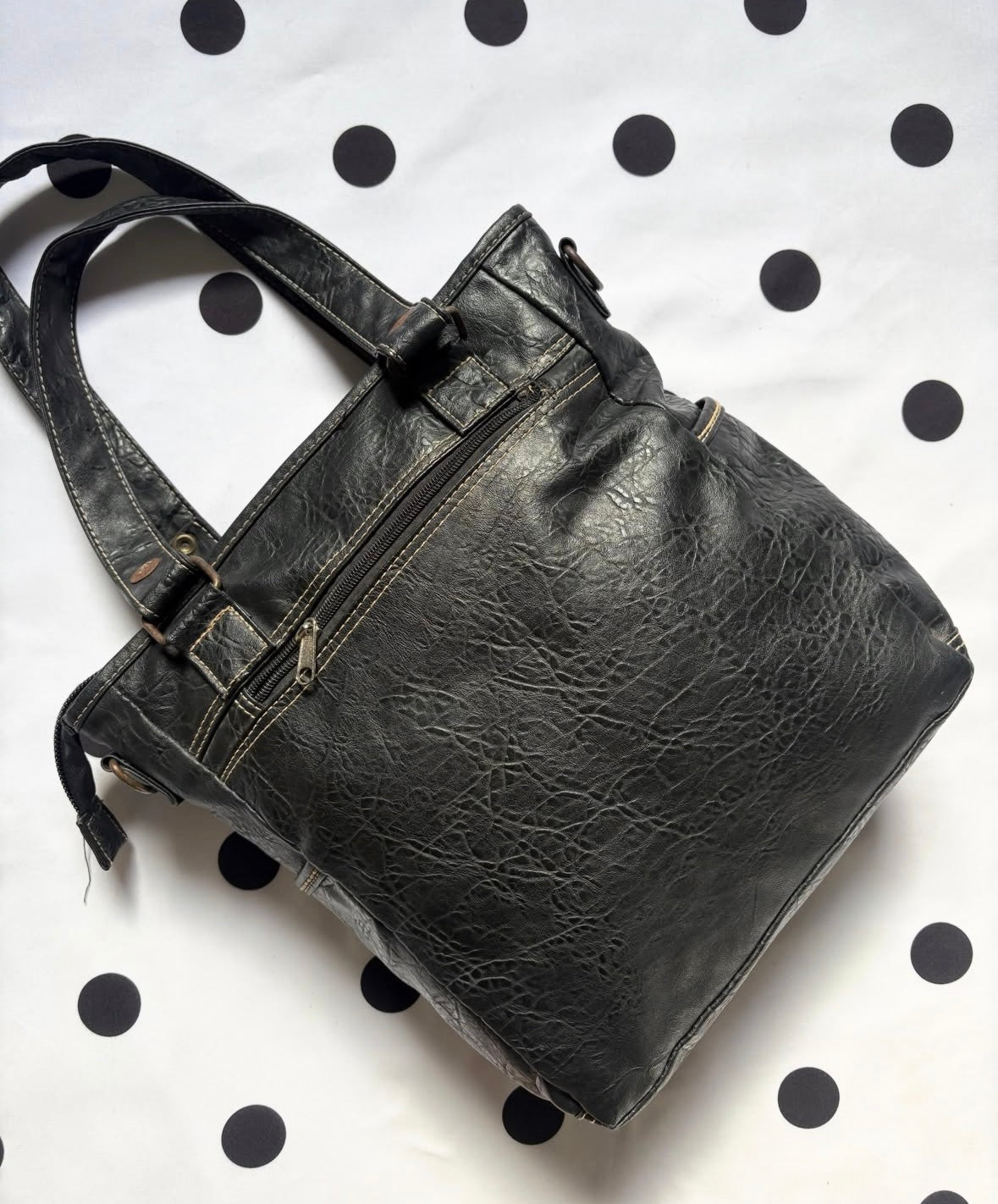 Genuine leather diesel shoulder bag