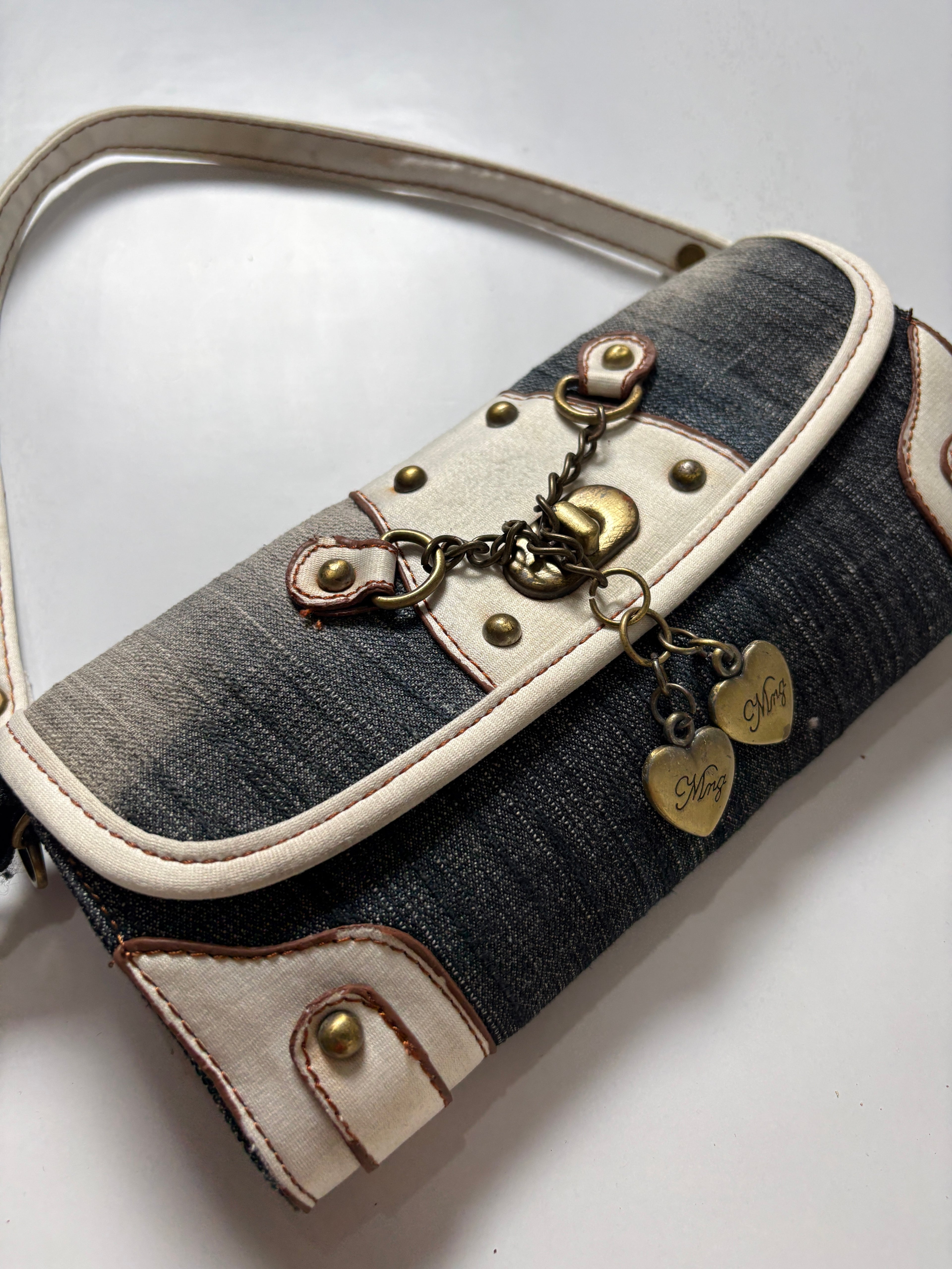 Y2k washed denim MISS 60XMNG mini bag