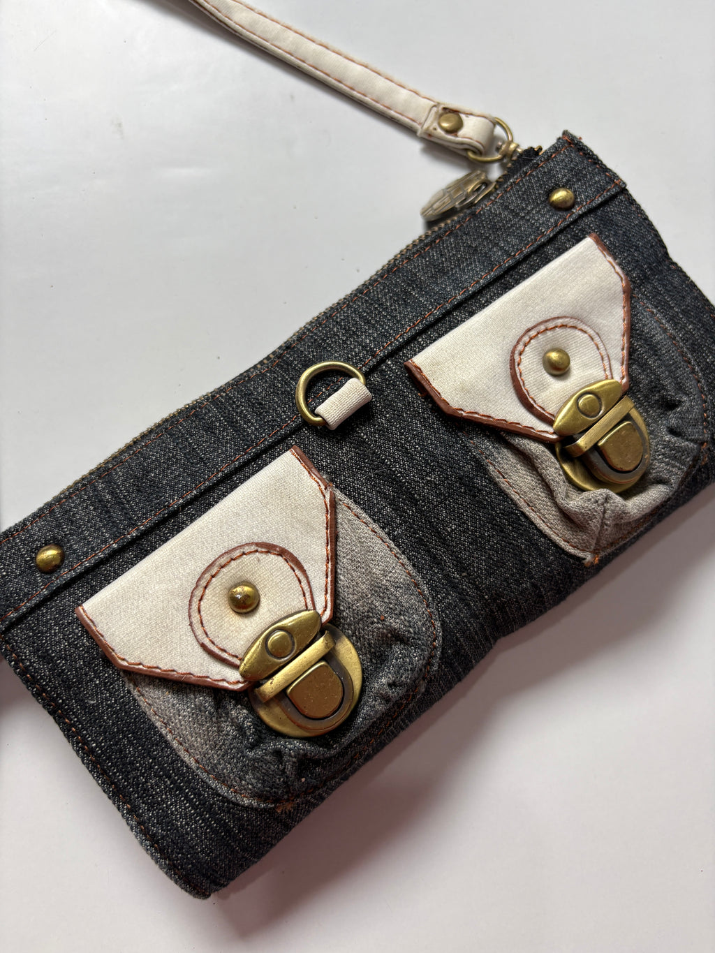 Y2k washed denim MISS 60XMNG mini bag