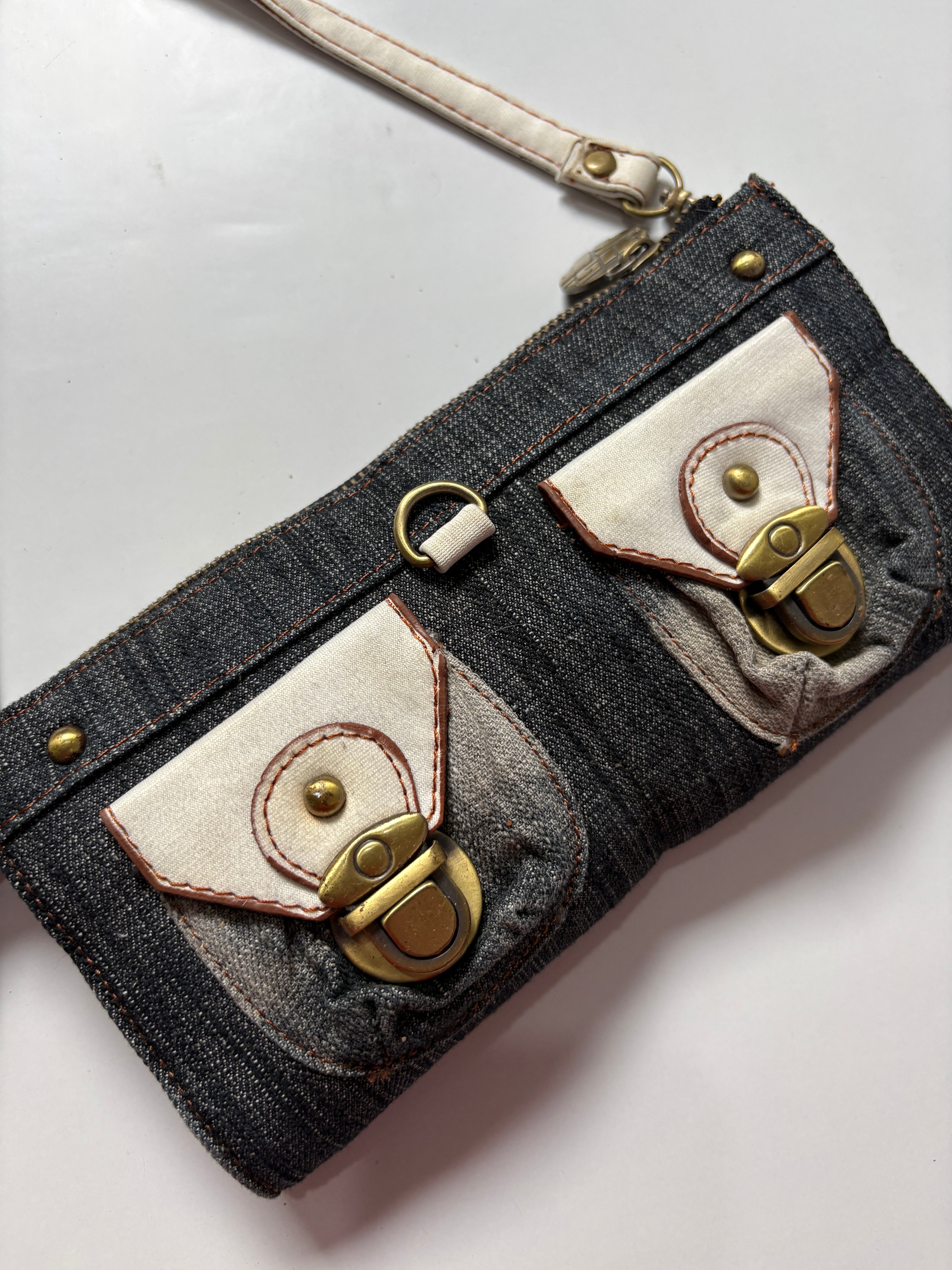 Y2k washed denim MISS 60XMNG mini bag
