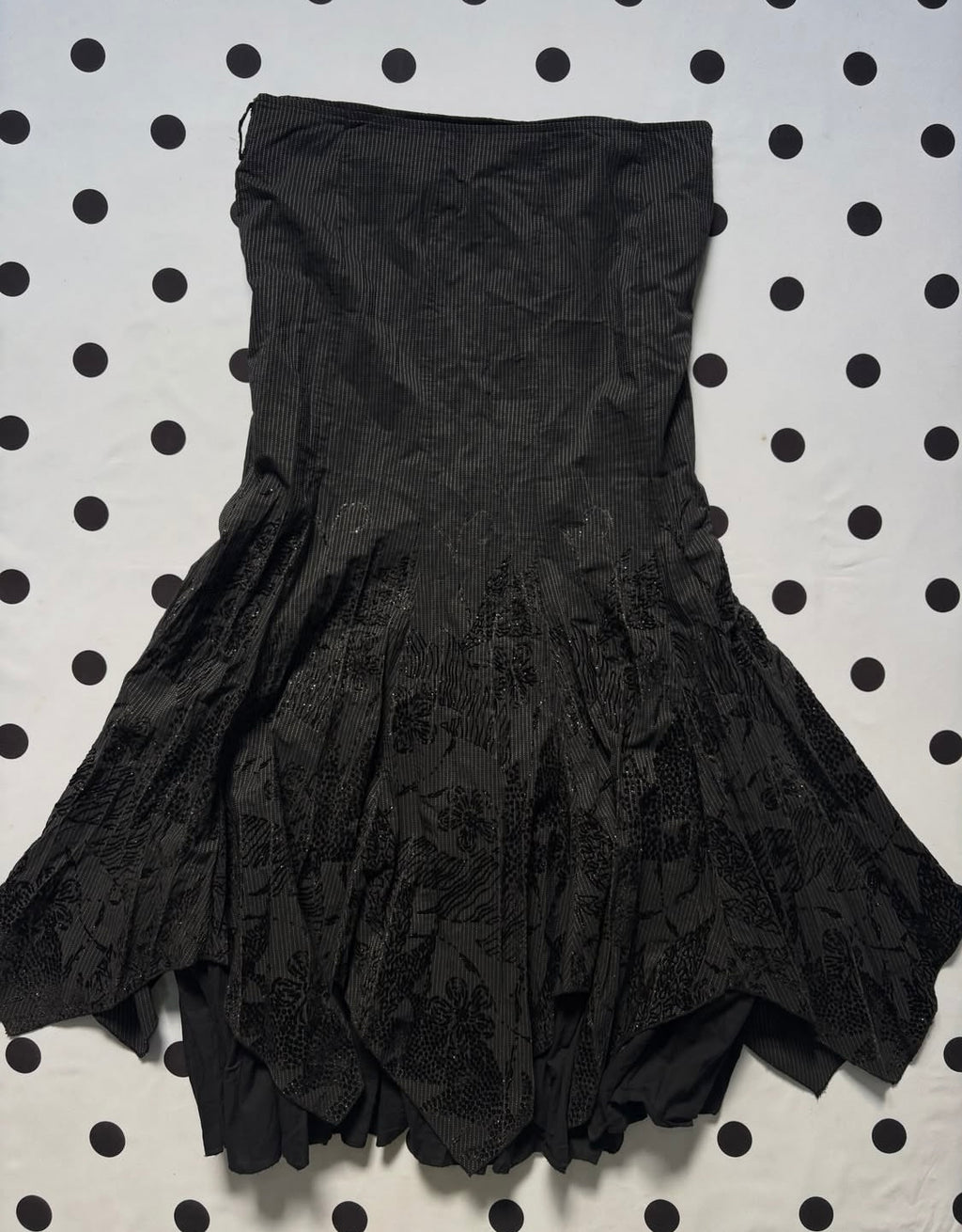 Black whimsical glittery skirt