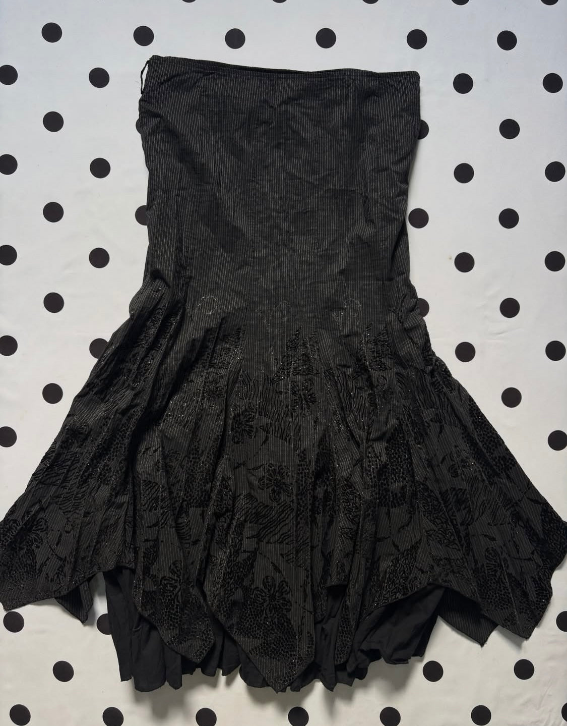 Black whimsical glittery skirt