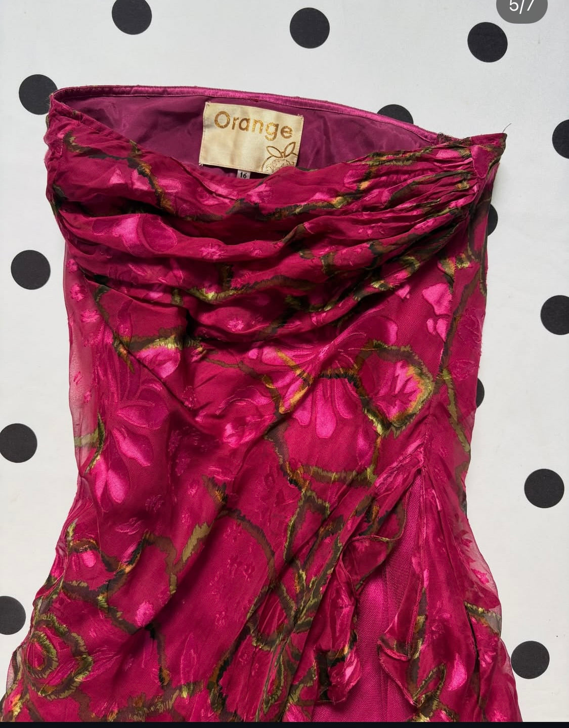 Floral fuchsia maxi skirt
