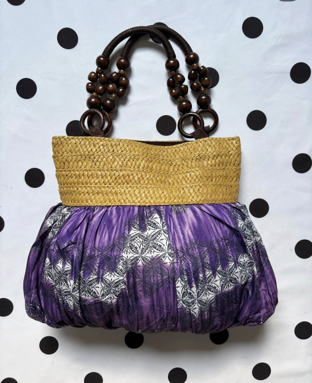 Bohemian purple hand made bag