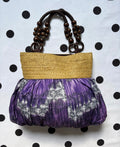 Bohemian purple hand made bag