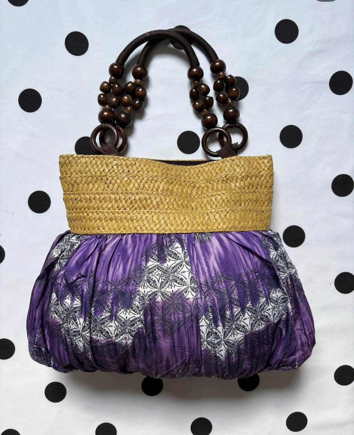 Bohemian purple hand made bag
