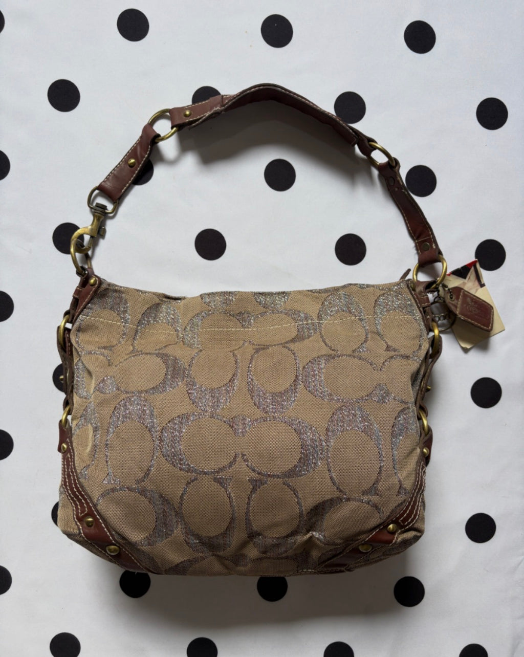 Coach glittery huge shoulder bag