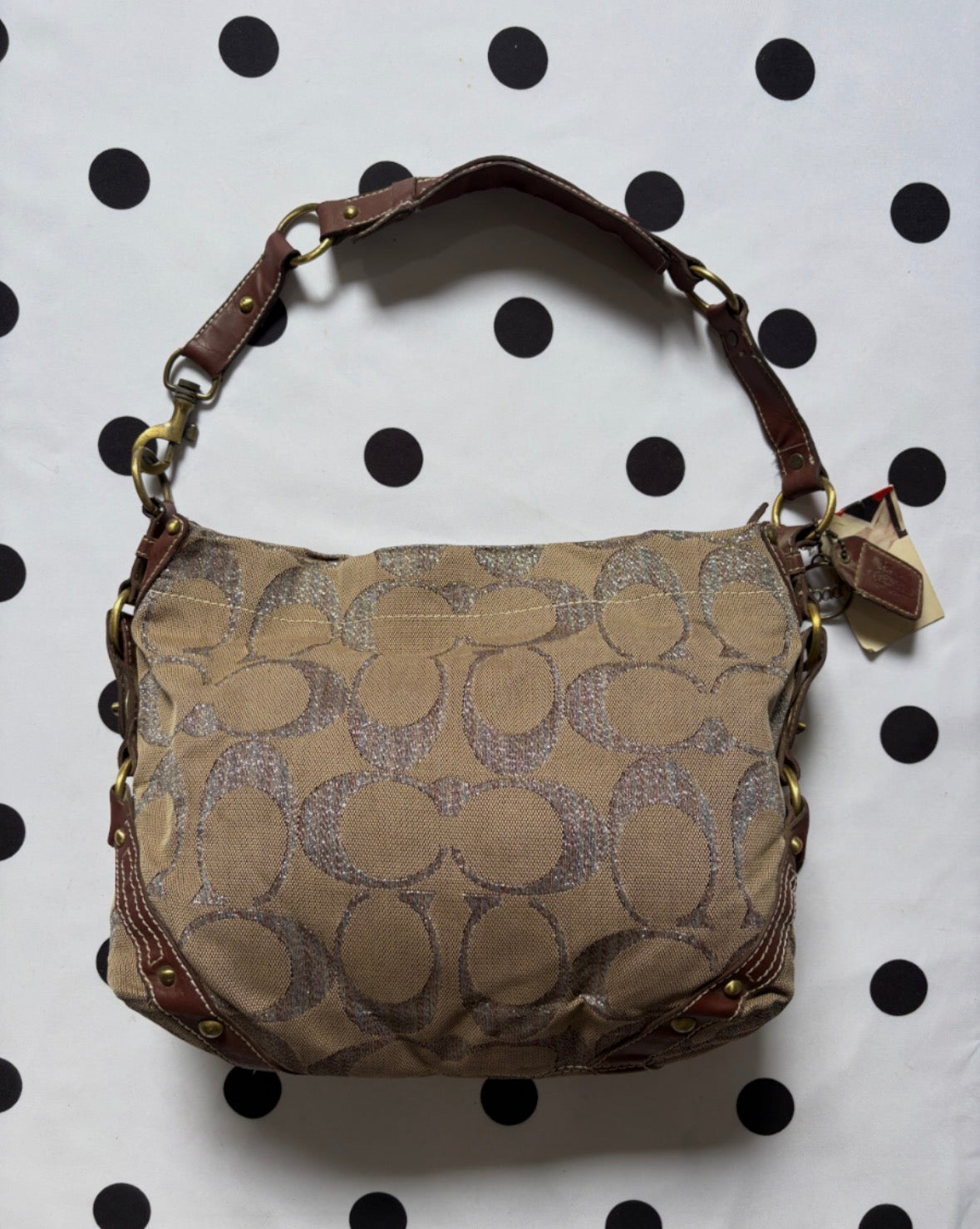 Coach glittery huge shoulder bag